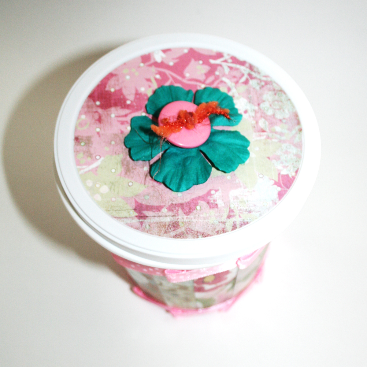 Upcycled Yogurt Container