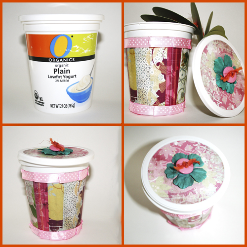 Upcycle a Yogurt Container into a Surprise Mini Album