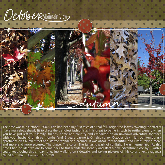 Autumn in Mountain view Digital Layout