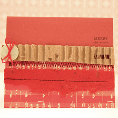 Handmade sewn cards