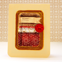 Handmade sewn cards
