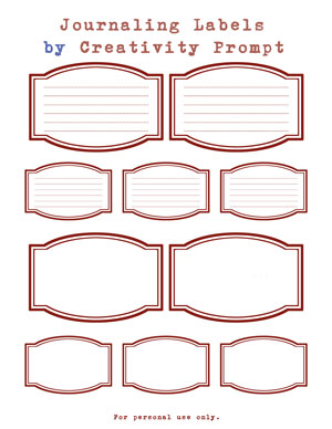 Free Rounded Journaling Labels