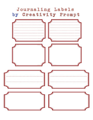 Free Retro Journaling Labels