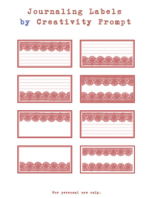 Free Journaling Labels