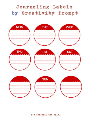 Free Journaling Labels