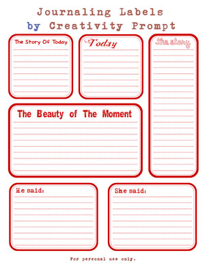 Free Journaling Labels