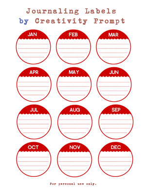 Free Journaling Labels