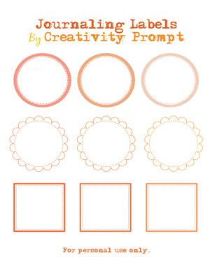 Free Journaling Labels