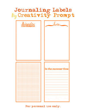 Free Journaling Labels