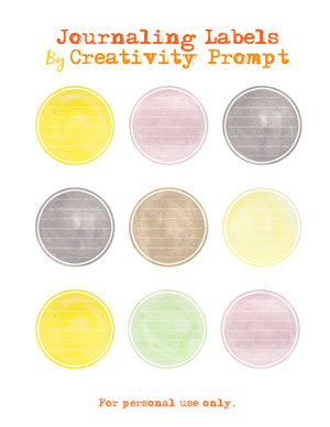 Free Journaling Labels