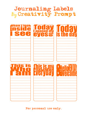 Free Journaling Labels