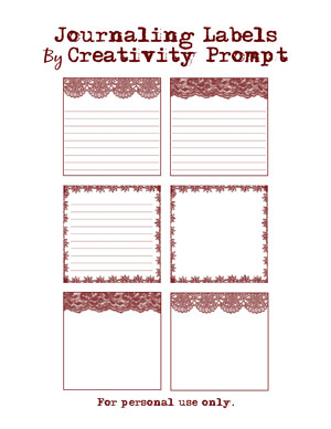 Free Journaling Labels