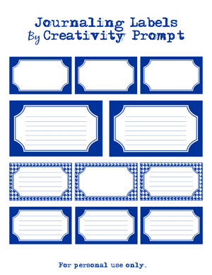 Free Journaling Labels