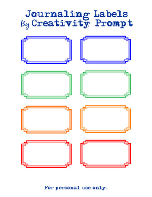 Free Journaling Labels