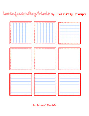 Free Journaling Labels