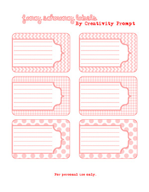 Free Journaling Labels