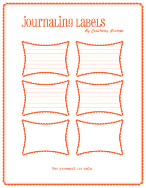 Free Journaling Labels