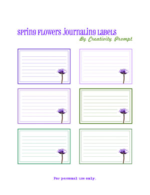 Free Journaling Labels