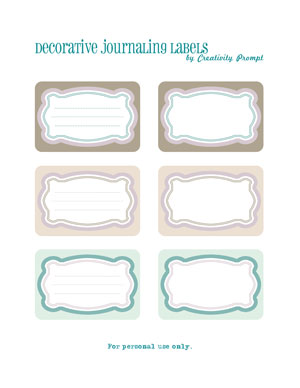 Free Journaling Labels