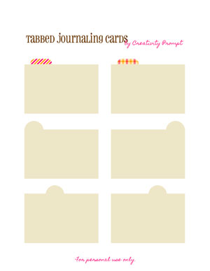 Free Journaling cards