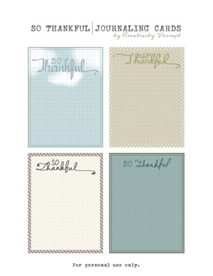 Free Journaling cards