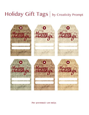 Free printable gift tags