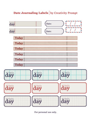 Free Journaling Labels