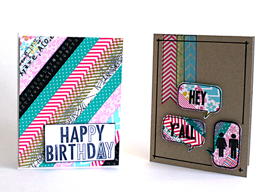 Washi tape cards