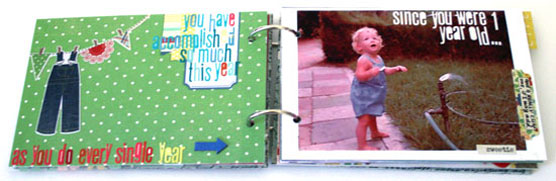 Mini Album Spread by Creativity Prompt