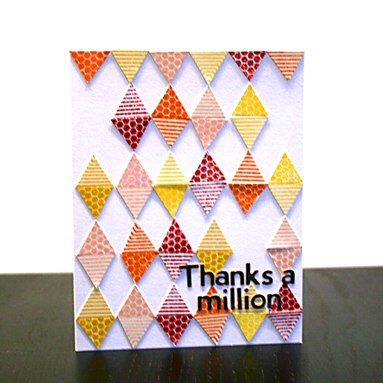 Thanks A Million Card | Featuring Everyday Hexagons stamp set by Creativity Prompt