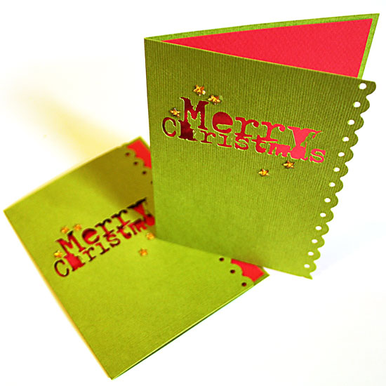 Die Cut Christmas Card by Creativity Prompt